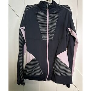 KYODAN Athletic 2pc Leggings/Jacket Sz PS PetiteWomen Grey/Pink Full Zip Pockets